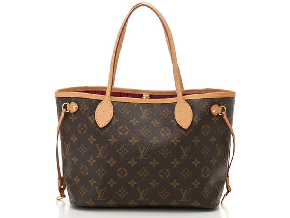 LOUIS VUITTON Neverfull Tote Bag Pouch Clutch Monogram Pivoine